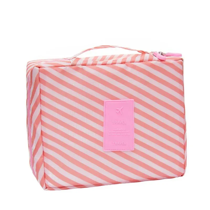 sac à cosmétiques organisateur sac de maquillage portable étanche mini couleur unie flamant voyage sac de rangement de toilette pochette de lavage de beauté