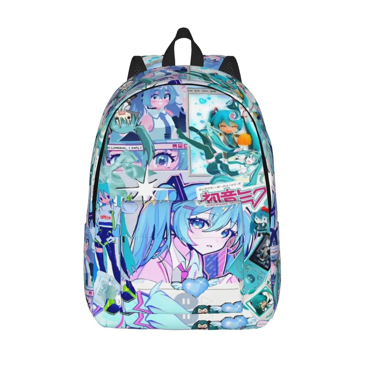 sac à dos hatsune miku pour hommes et femmes, sac à dos décontracté pour étudiants, randonnée, voyage, sac à bandoulière pour l'université, en plein air