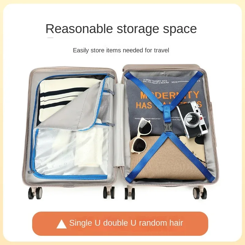 valise cabine 20 pouces avec poignée large, nouvelle collection pour hommes et femmes, valise de voyage grande capacité 26 pouces avec serrure à combinaison