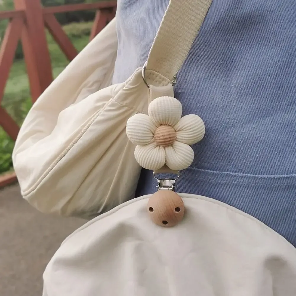 clip de chapeau portable anti-perte en coton, support de chapeau de voyage à suspendre sur sac, organisateur de chapeau en bois, gadget pour fille