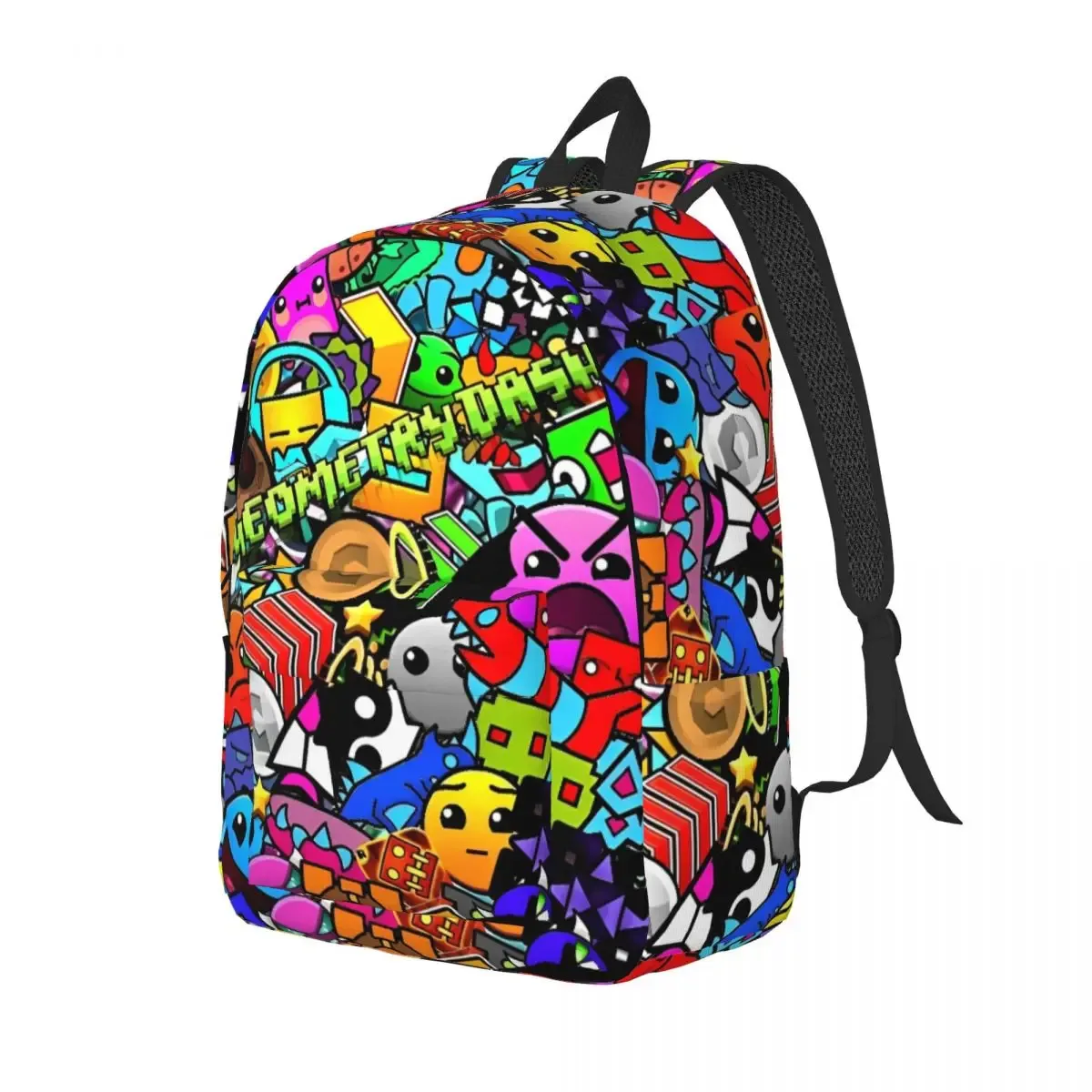 géométrie cube gaming dash sac à dos pour hommes femmes adolescent lycée affaires sac à dos ordinateur portable toile sacs sport