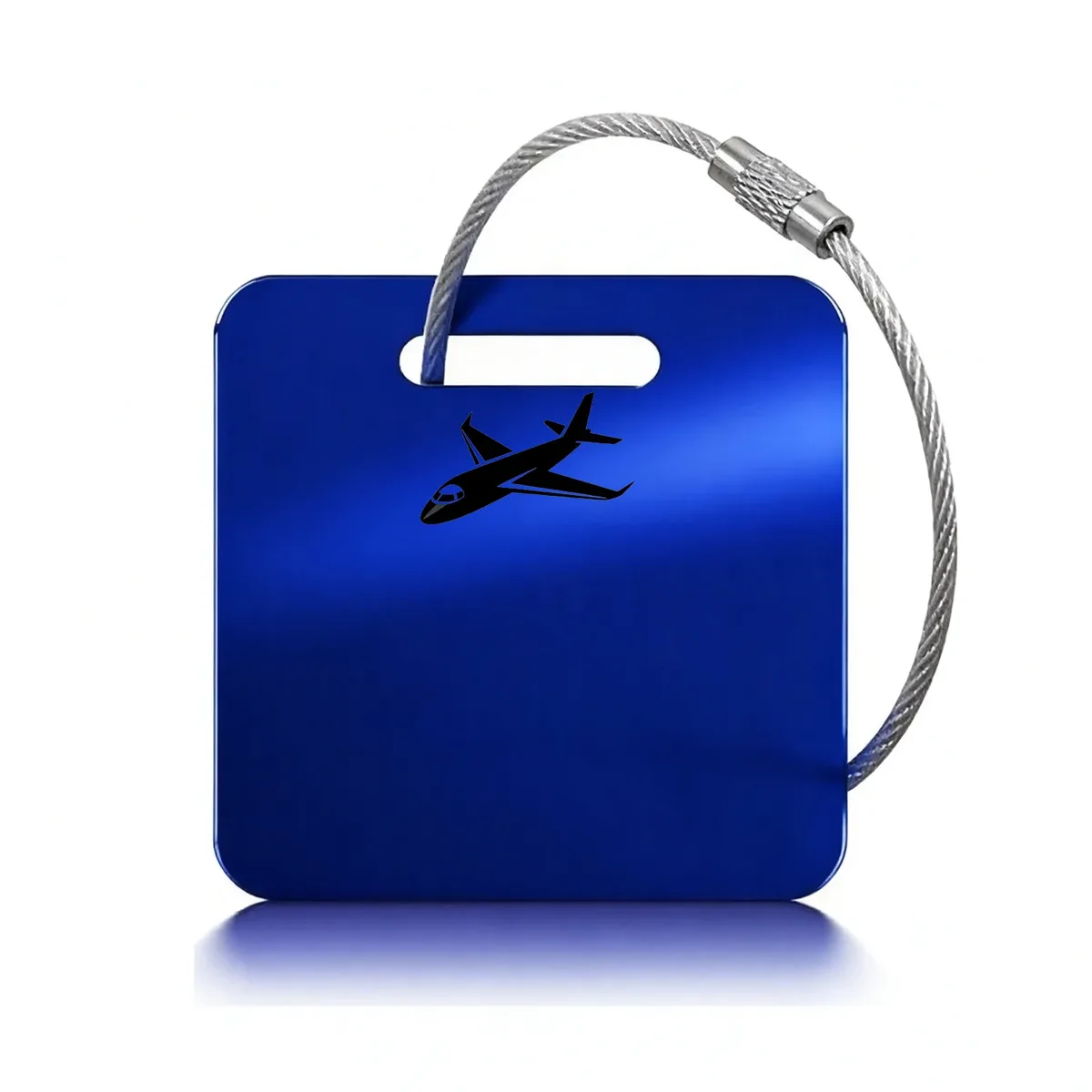 étiquette de bagage avec texte personnalisé, étiquette de valise personnalisée en acier inoxydable, accessoires de voyage anti-perte, étiquettes d'identification de gravure laser