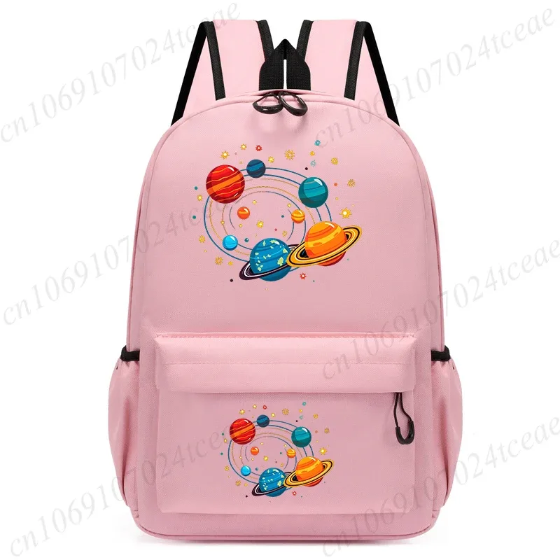 nouveau sac à dos pour enfants, sac d'école imprimé planètes et étoiles, sac de voyage pour enfants, sacs d'école maternelle