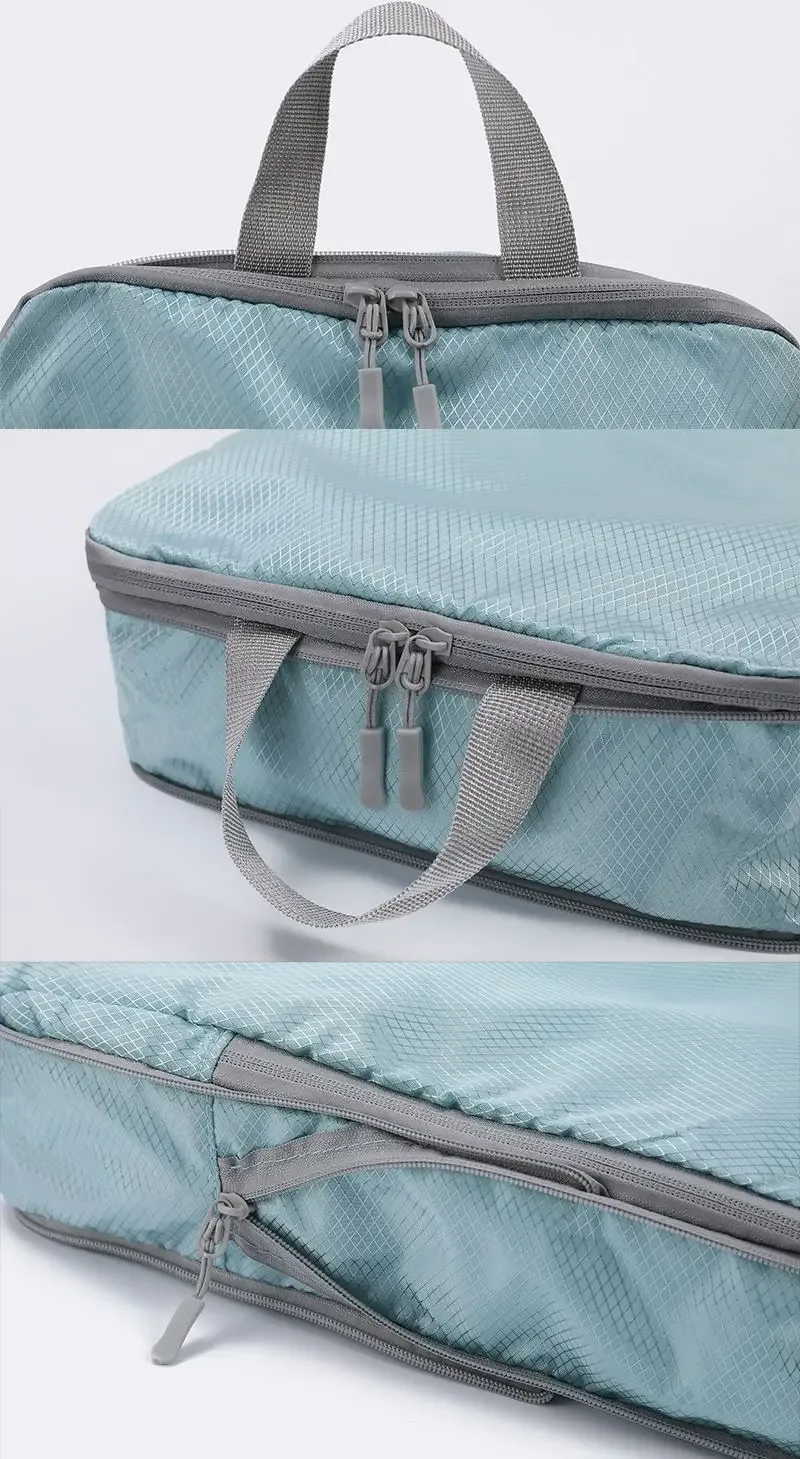 homefish ensemble de 4 sacs de rangement de voyage compressibles verticaux imperméables multifonctionnels pour bagages d'affaires