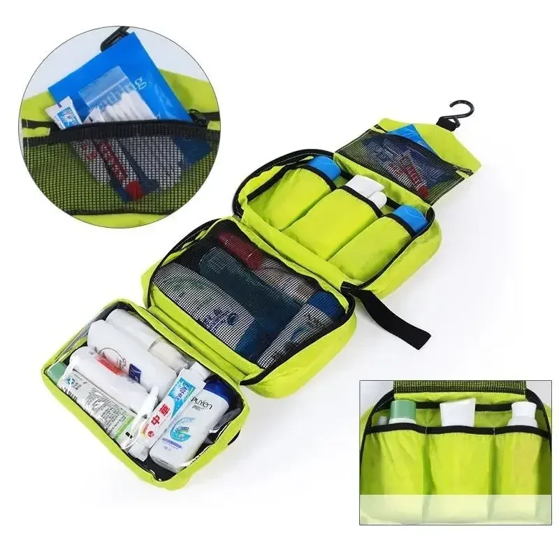 Trousse de toilette suspendue pour hommes, grands sacs à cosmétiques imperméables, organisateur de voyage, articles de toilette pour dames, maquillage, toilettes, Kit de salle de bain pliable