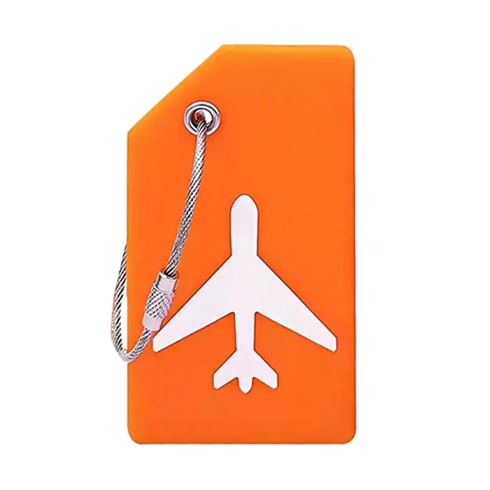 étiquette de bagage personnalisée en silicone pour homme, carte d'embarquement, sangles de valise souples, 6 couleurs