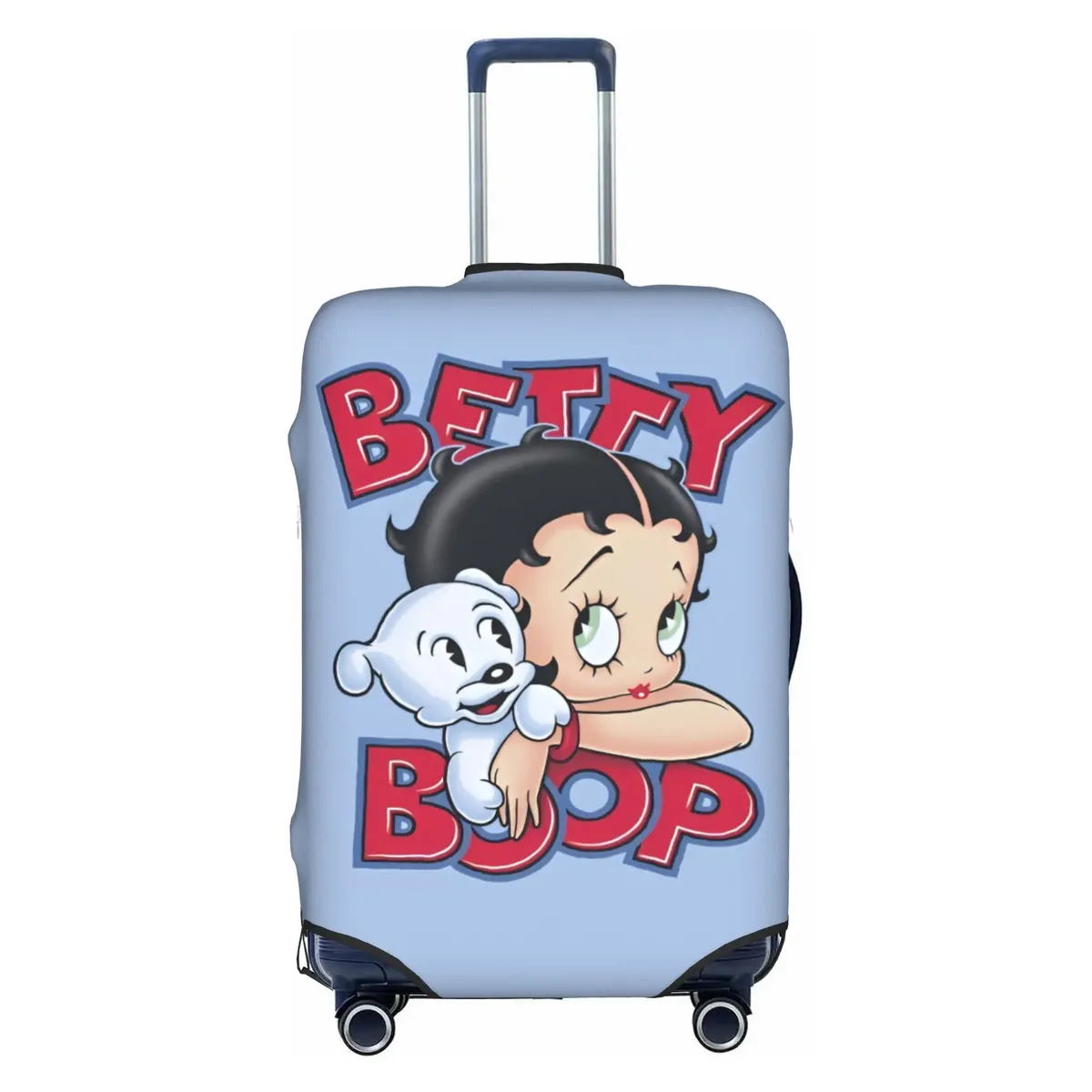 housse de valise élastique personnalisée b-bettys cartoon boop, housse de bagage de voyage classique d'anime pour valises de 18 à 32 pouces