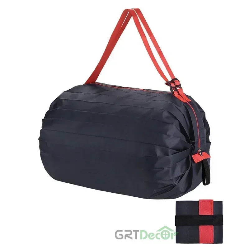 sac de shopping pliable pour femmes, fourre-tout de grande capacité, organisateurs de voyage en nylon, sacs de shopping portables à fermeture éclair pour marché