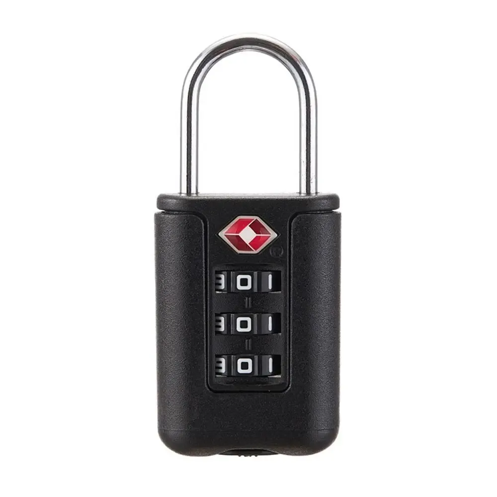 outil de sécurité de voyage portable, serrure à code pour bagages, serrure à code douanier tsa, serrure à combinaison à 3 chiffres, cadenas de couleur contrastée