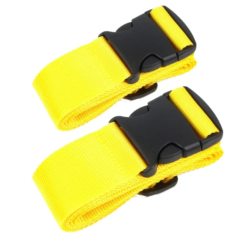 sangle de bagage en nylon réglable, 2 pièces, sangle à boucle pour valise de voyage, accessoires de voyage, emballage de valise, ceinture de sécurité