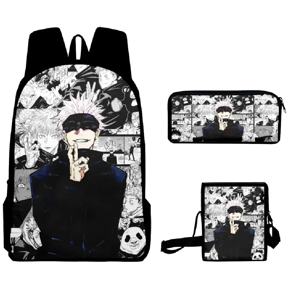 anime satoru gojo école sac à dos sac à dos pour ordinateur portable garçons filles adolescents sac d'école sa