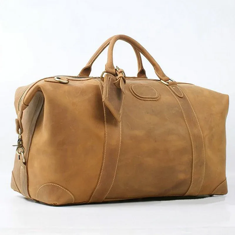 Sac de voyage pour homme en cuir véritable Crazy Horse vintage, grand sac de voyage, sac de sport pour homme, sac de nuit, sac de week-end, grand modèle M110