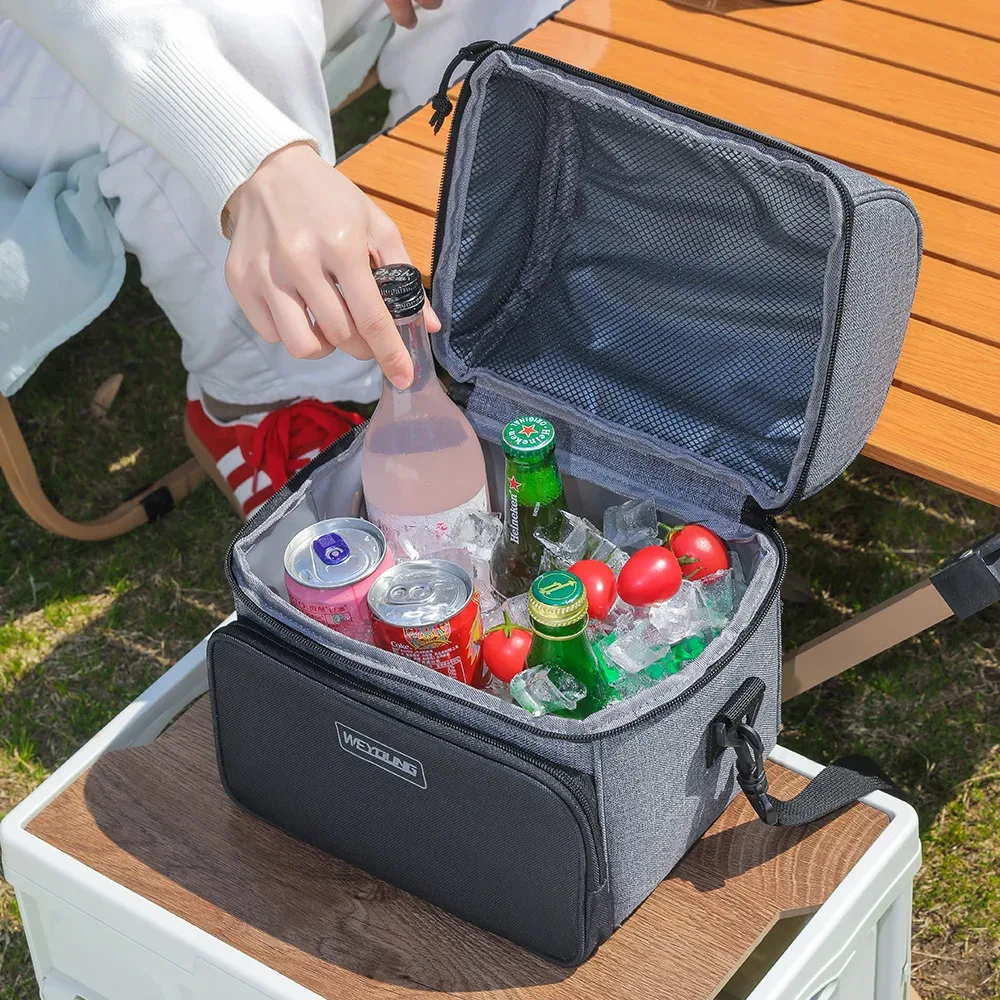 sac d'isolation thermique oxford de grande capacité, sac de rangement de fruits pour les déplacements au bureau, sac isotherme thermique étanche pour boissons et boissons