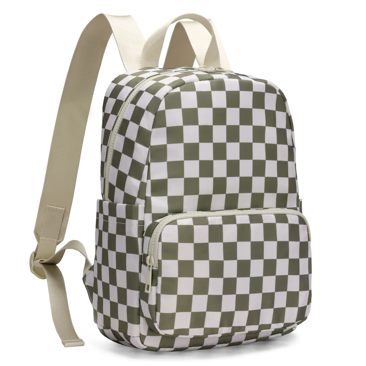 nouveau sac à dos classique unisexe à petits carreaux, léger et durable, imperméable, pour femmes, étudiants
