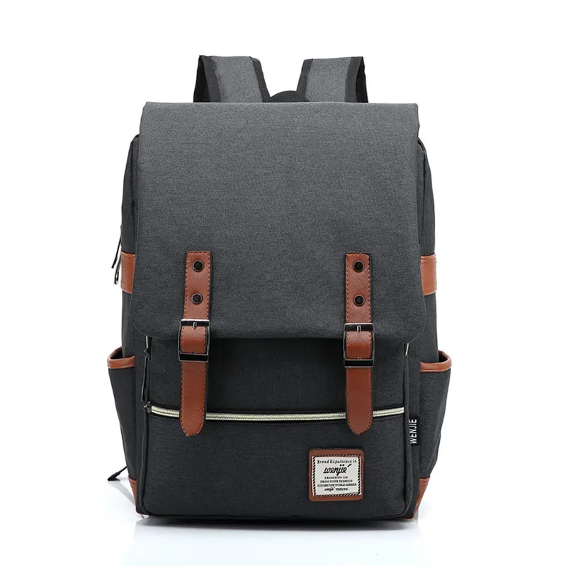 sac à dos vintage pour ordinateur portable de 16 pouces, sacs en toile pour femmes, sacs de voyage en toile pour hommes, sacs à dos décontractés rétro, sacs d'école pour adolescents