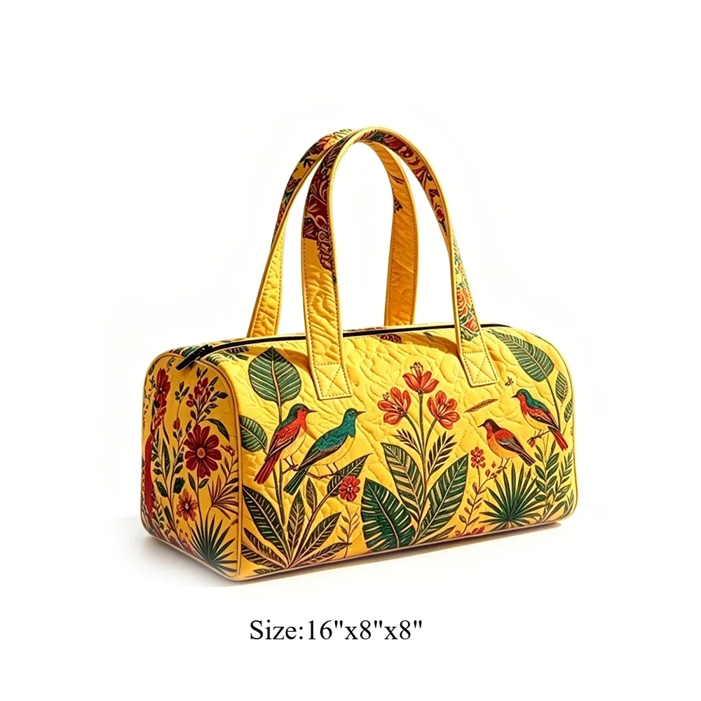 sac de voyage matelassé géométrique ethnique bohème, sac de week-end coloré à imprimé aztèque avec poignées, sac fourre-tout pour festival