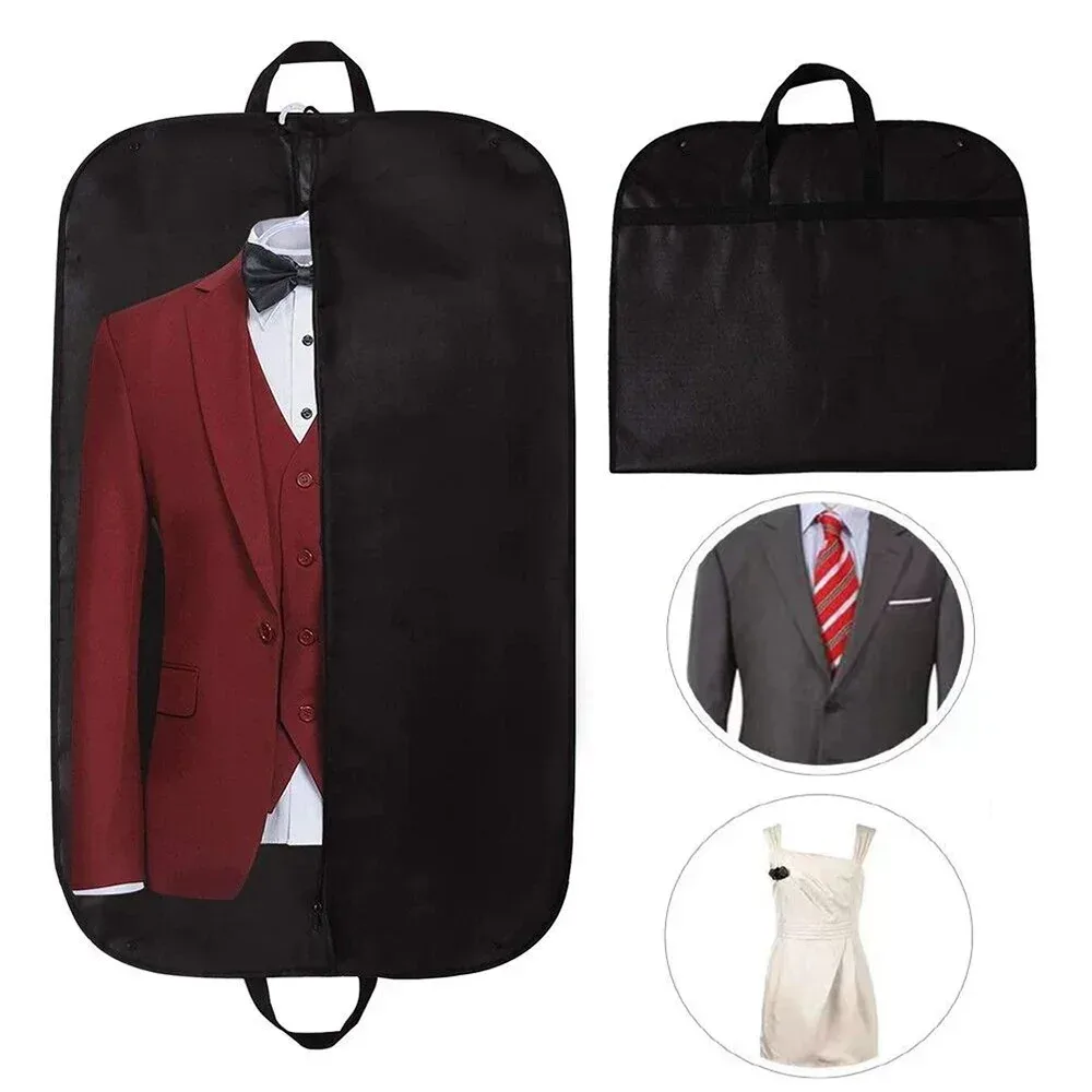 sac de protection de vêtement anti-poussière, housse de vêtements entièrement fermée avec fermeture éclair, sacs à vêtements suspendus, sac de rangement de vêtements durable