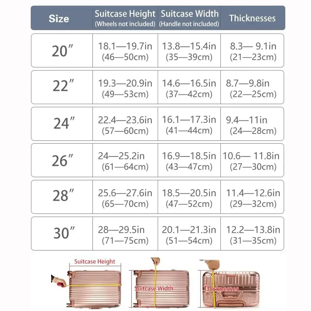 juste de valise transparente en pvc, étanche, aucun démontage requis, protecteur de bagage transparent, housse anti-poussière élastique pour bagages, nouveau