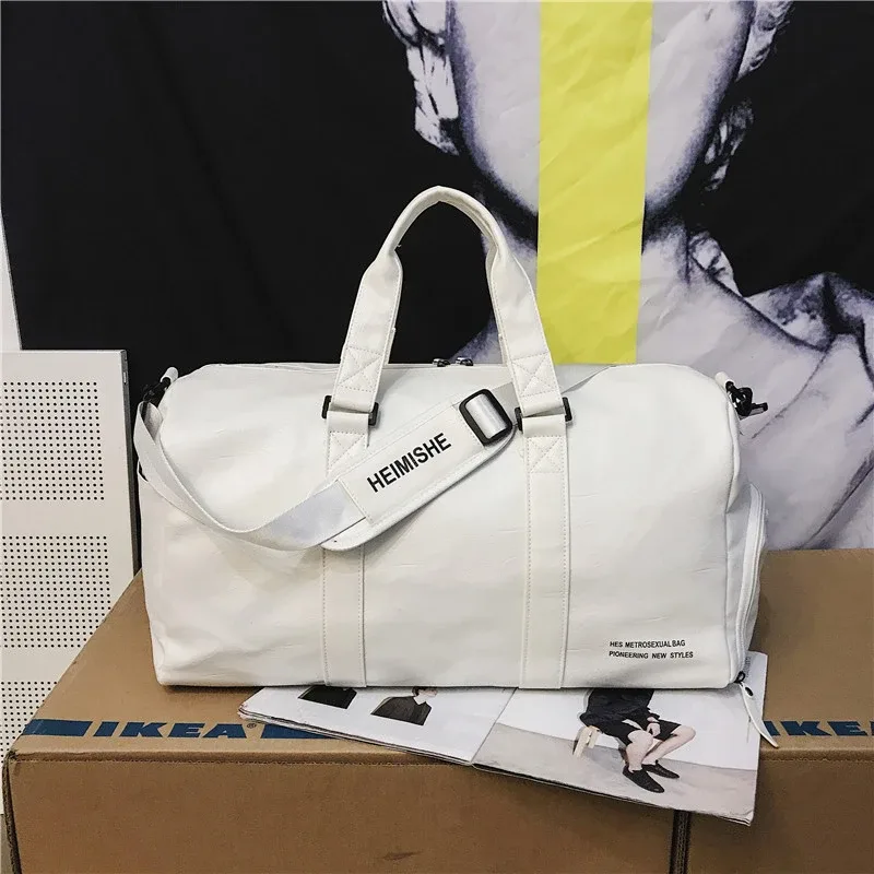 sac de natation portable en pu pour hommes, sac de voyage, sac de sport, sac de voyage, sac à bagages, logo personnalisé, sacs avec nom imprimé, support et séparation sèche, yoga fitnes