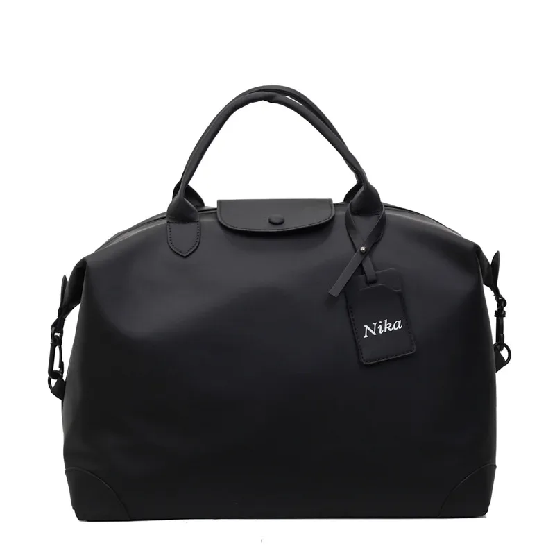 sac de voyage fourre-tout vert imperméable pour femme, grand sac de week-end avec poignée supérieure et sangle réglable pour les vacances et la salle de sport