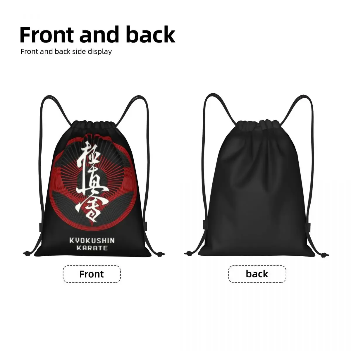 Sac à dos de karaté Kyokushin personnalisé pour hommes et femmes, sac à dos léger, sac à dos d'arts martiaux, sac de sport japonais, sacs de voyage, proximité Wstring