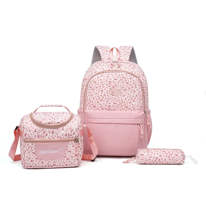 sacs d'école pour adolescentes, sac de voyage imprimé pour enfants, sac à dos orthopédique 3 pièces/ensemble