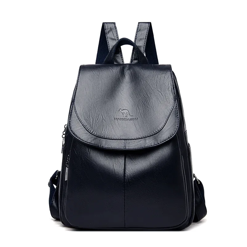 sacs à dos en cuir vintage pour femmes, sac d'école pour filles, sac à dos de voyage pour dames, sac à dos femme, haute qualité, nouveau