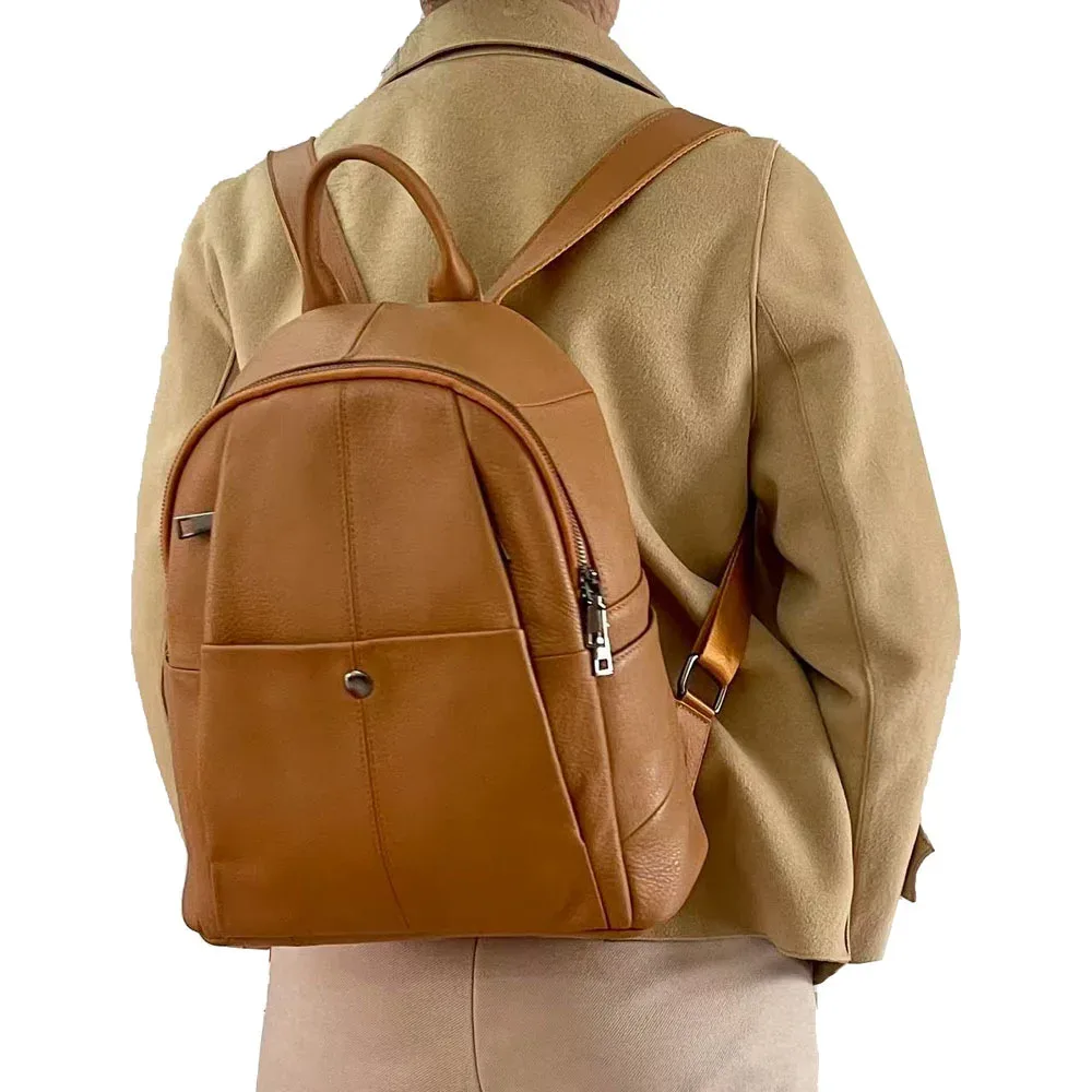 mode femmes en cuir véritable sac à dos multifonctionnel dames fourre-tout ou sac à bandoulière 2025 nouveau sac à dos de voyage en cuir de vache véritable
