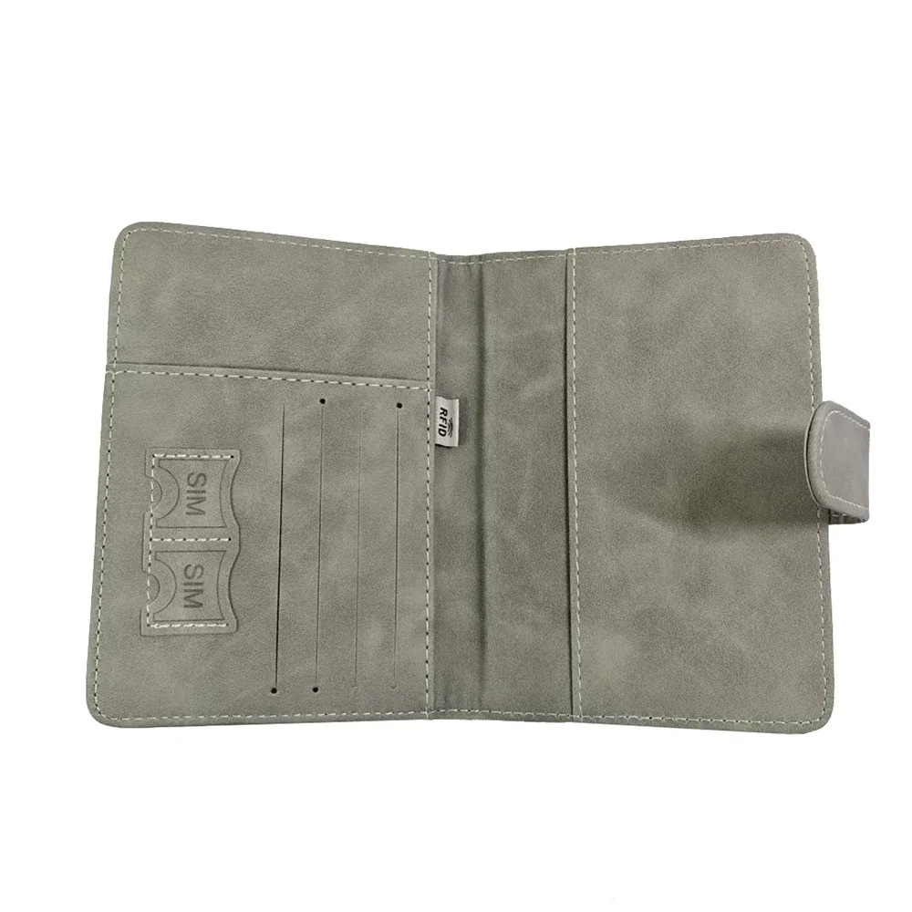 porte-passeport personnalisé, étiquette de bagage, boîte cadeau, accessoires de voyage tendance diy, vente en gros, gravure de logo, portefeuille de voyage
