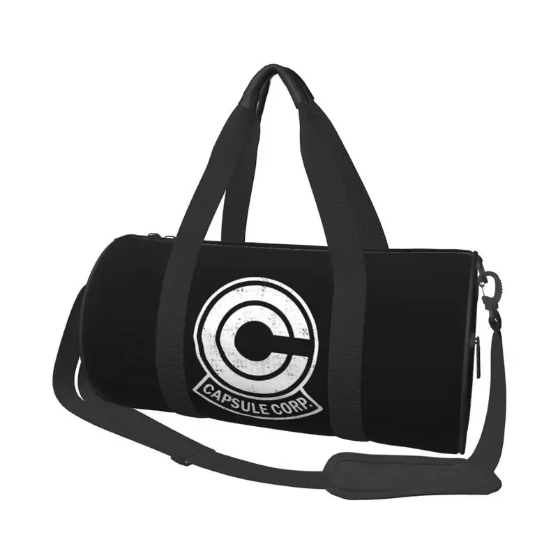 sac de voyage capsule corp dbz imprimé avec compartiment à chaussures pour hommes et femmes, pliable, léger, pour yoga, gym, sport