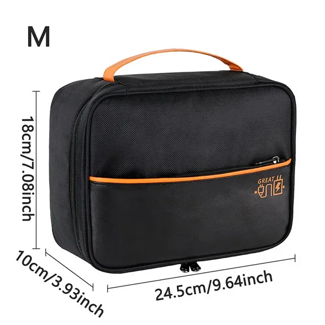 sac de rangement de câbles de données portables, chargeur usb numérique, fil d'écouteurs, boîte de rangement de batterie externe, kit de voyage, pochette de rangement