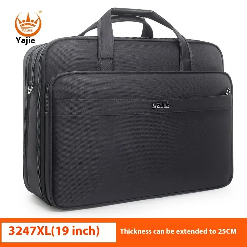 sac d'ordinateur portable yajie 19 pouces, sac à main tendance en tissu oxford, grande capacité, sac à bandoulière pour voyages d'affaires, fabricant