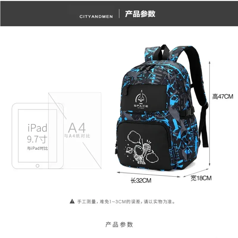sac à dos scolaire léger et imperméable pour garçons, grande capacité, idéal pour les élèves de la 3ème à la 6ème année, sac de voyage décontracté à bandoulière pour étudiants