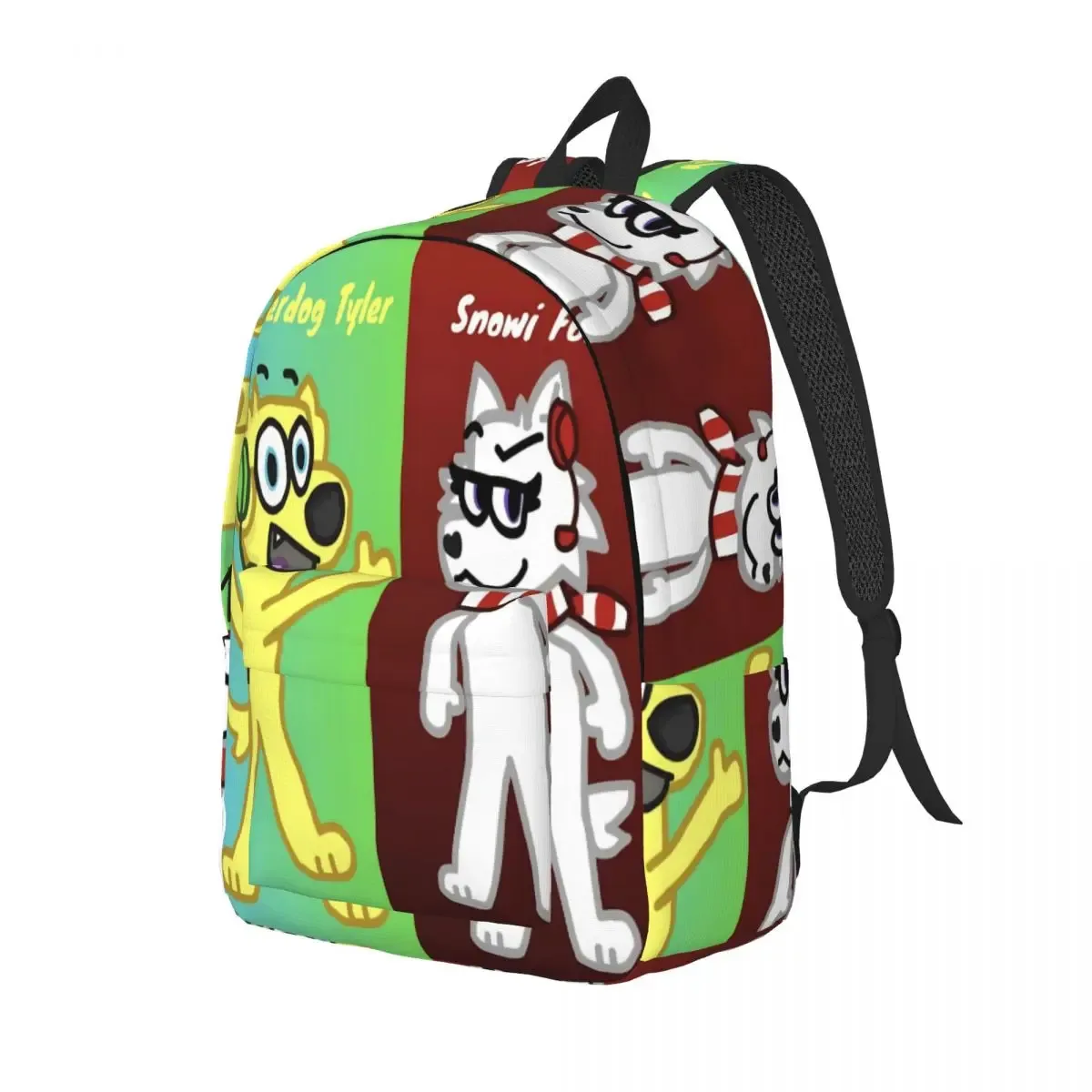 hamburger superdog tyler snowi foxs sac à dos primaire lycée étudiant dessin animé bookbag hommes femmes sac à dos randonnée