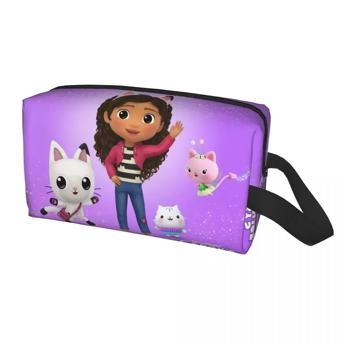 trousse de toilette de voyage pour maison de poupée gabbys, pour gabby cat pandy paws, organisateur de maquillage et de cosmétiques, kit de rangement de beauté dopp