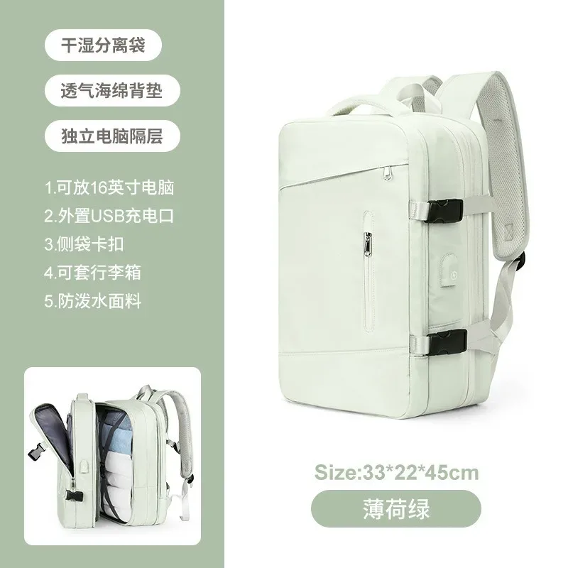 sacs à dos de charge multifonctionnels de grande capacité, sacs d'affaires, sac à dos de voyage extensible en avion, sac pour ordinateur portable, bagages, nouveau