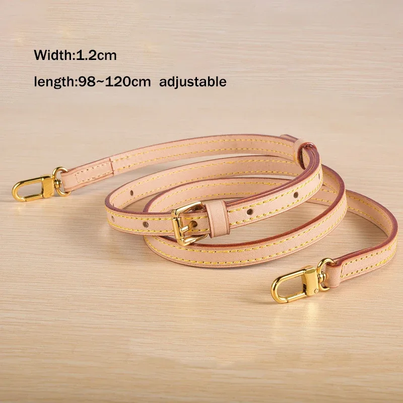 sangle de sac en cuir véritable, sangle d'épaule de haute qualité, accessoires de sac étroit, pièces de sac à bandoulière tendance