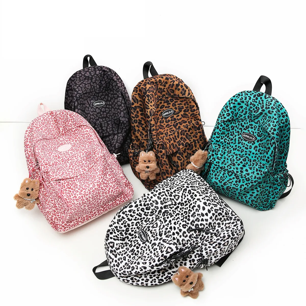 matériel en daim imprimé léopard femme sac à dos école livre sacs pour adolescentes femme étudiant dame loisirs bagpack