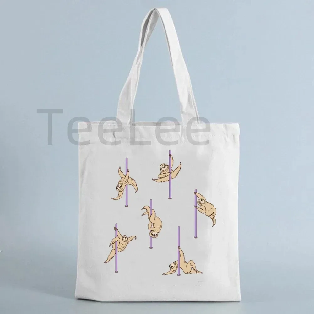 sac fourre-tout drôle de pôle danse, sacs licorne kawaii avec livraison gratuite, sac de shopping réutilisable, fourre-tout en toile animale, sacs à main à la mode, cadeau