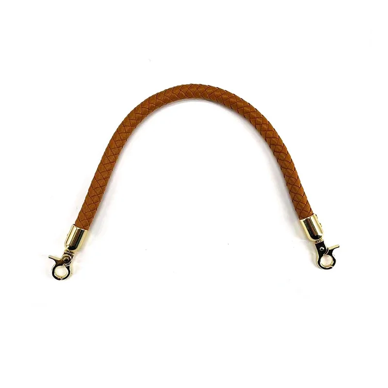 sangle de sac tressée en cuir pu, poignée de remplacement pour sac à main, tressée à la main, à bandoulière courte, accessoires, nouvelle collection
