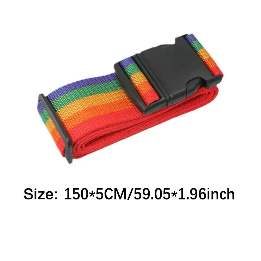 nouveau sangles de bagage droites pour valise, ceinture de bagage avec boucle de déverrouillage réglable, accessoire de voyage facilement identifiable