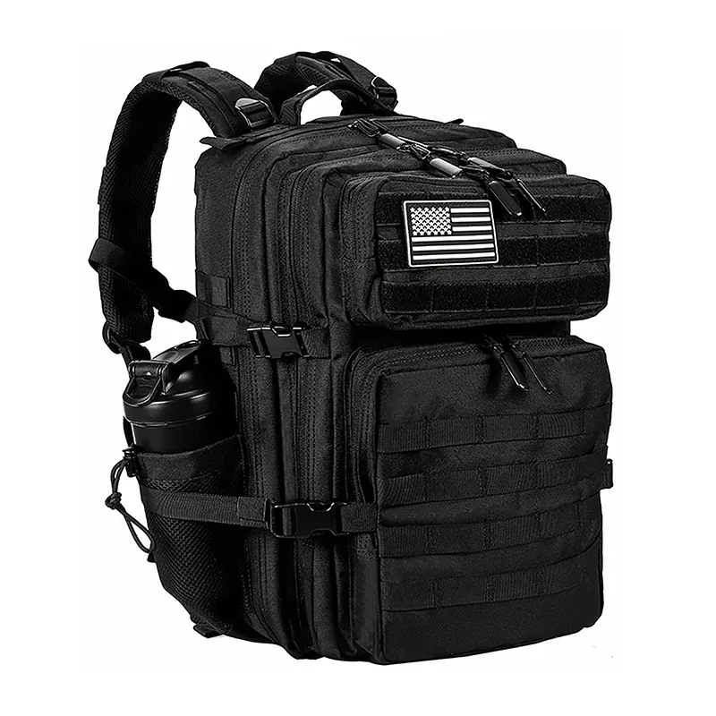sacs à dos tactiques d'extérieur 45l, sac de sport d'athlète de grande capacité pour fitness, sport, entraînement, randonnée, avec porte-bouteille