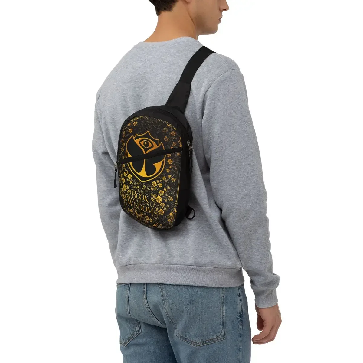 tomorrowland festival de danse électronique sling sac à dos à bandoulière hommes sac à bandoulière personnalisé pour voyage randonnée sac à dos