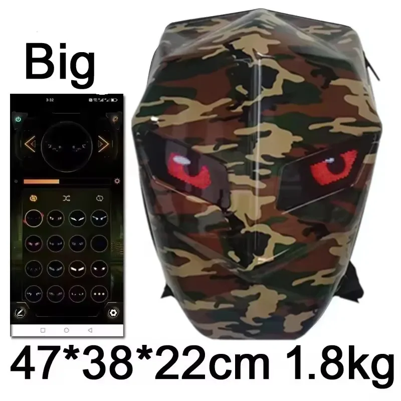 sac à dos intelligent rechargeable avec écran led, motif dynamique personnalisé via l'application, lumière bluetooth rgb, sac à dos tendance pour les voyages et l'école
