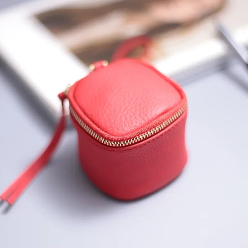 sac à cosmétiques en cuir véritable pour femmes, trousse à cosmétiques à la mode, pochette de maquillage, mini trousse de toilette, pochette à cosmétiques