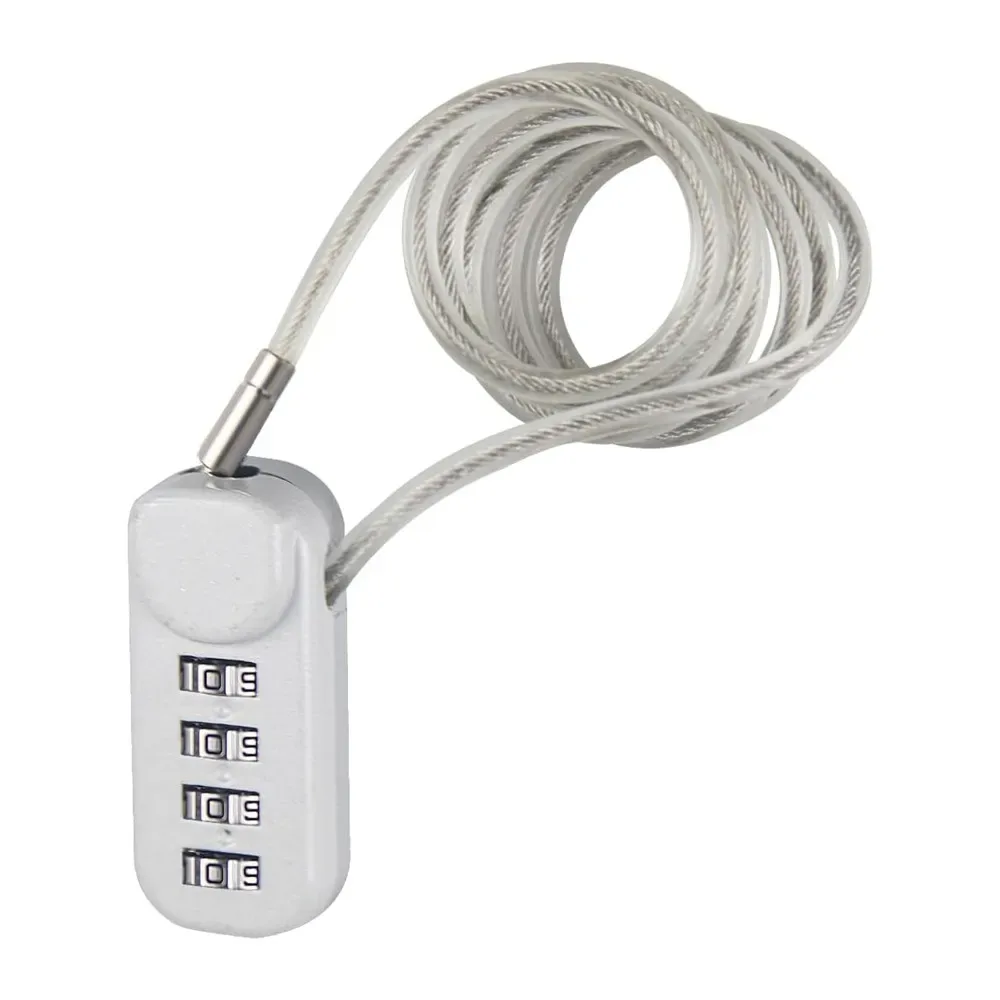 mini cadenas à câble à combinaison à 4 chiffres, petit cadenas portable en fil d'acier pour bagages, casque, armoire – léger