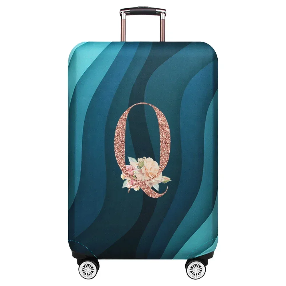housse de protection élastique pour valise de voyage, série rose gold, adaptée aux valises de 18 à 32 pouces