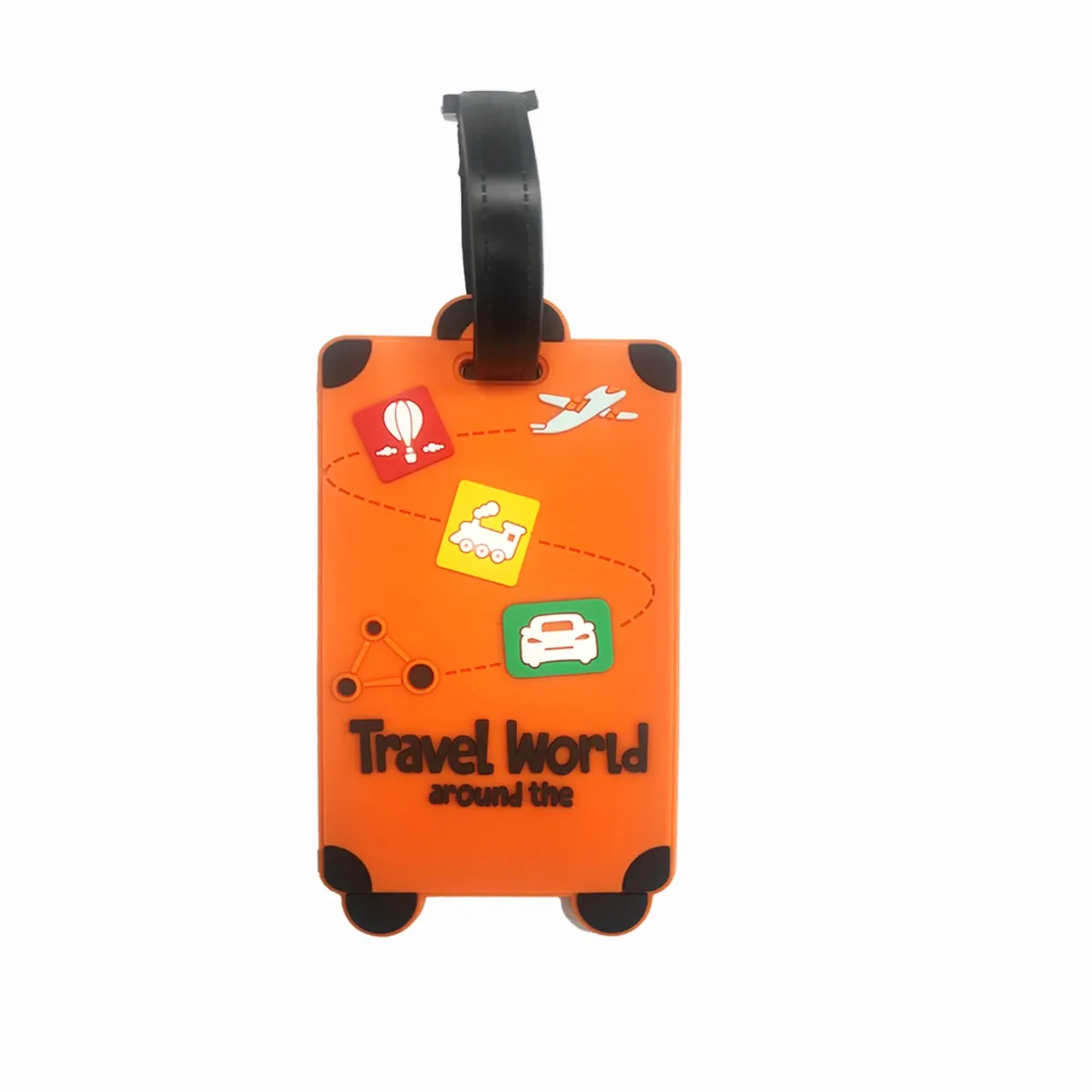 nouvelle étiquette de bagage mignonne étiquette de valise nom id adresse étiquette pvc carte d'embarquement étiquettes de voyage étiquettes de bagage accessoires de voyage de vacances
