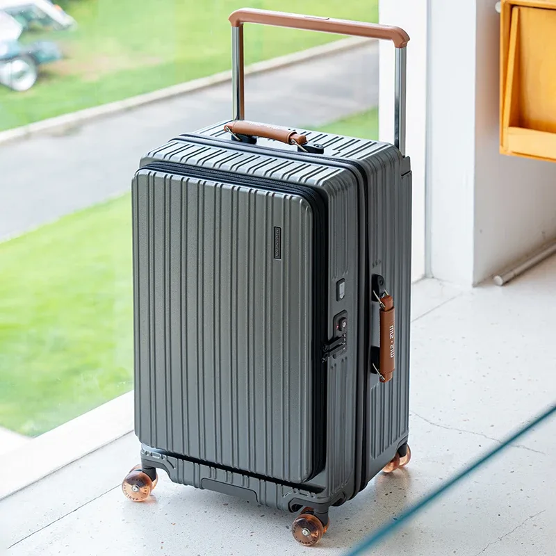 nouvelle valise de voyage grande capacité 28/30 pouces, ouverture frontale, poignée large, compartiment profond, valise de voyage 20 pouces
