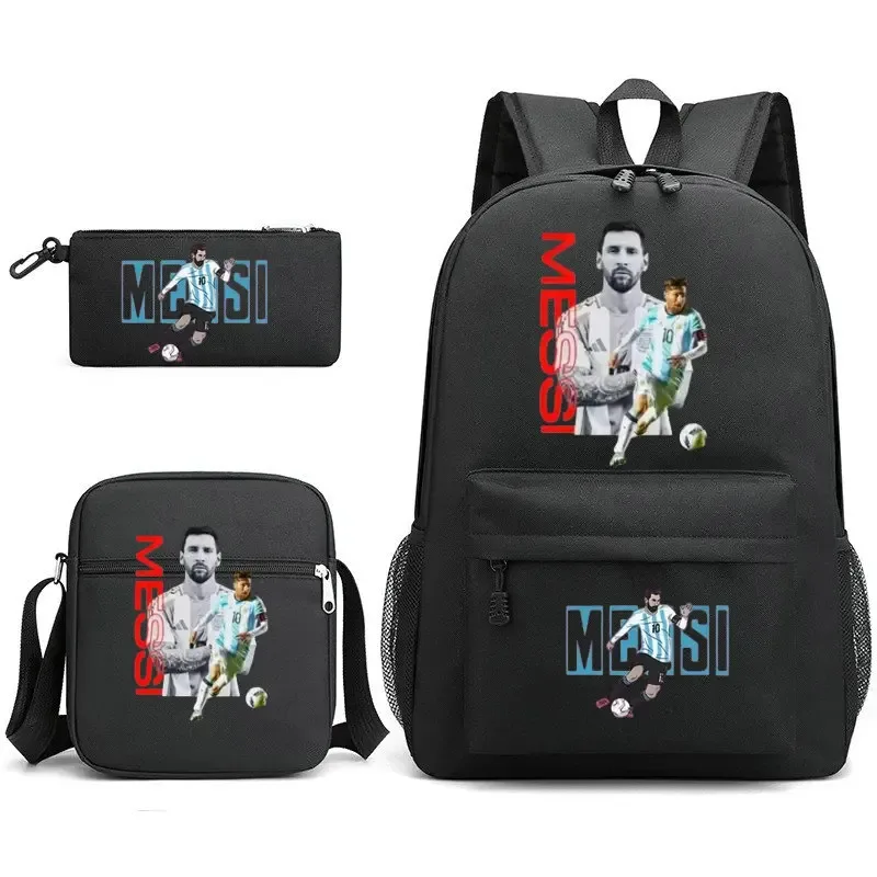 sac à dos messi léger et décontracté, grande capacité, pour femmes, hommes, étudiants, trousse à crayons, sacs à bandoulière, ensembles